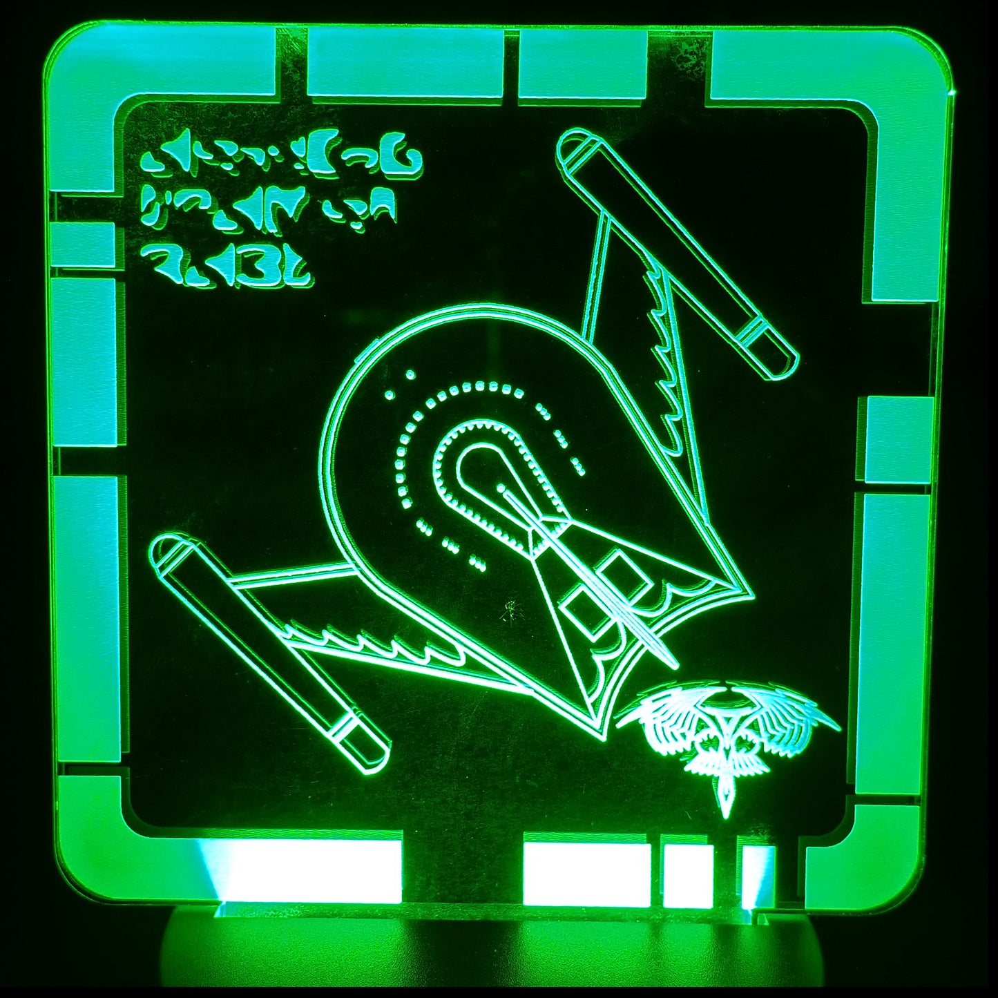ROMULAN BIRD OF PREY (TOS) - Plaque LED