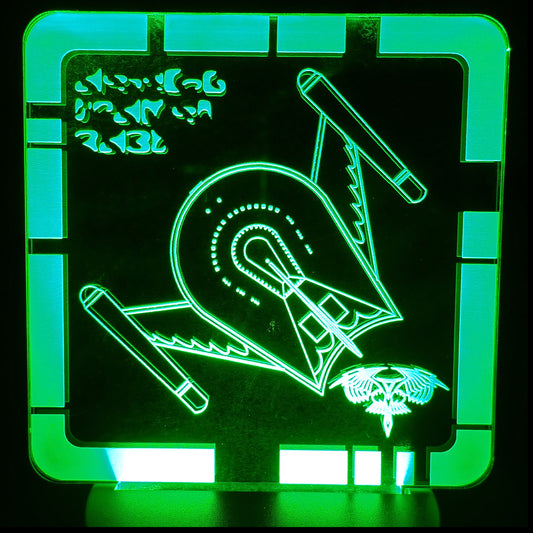 ROMULAN BIRD OF PREY (TOS) - Plaque LED