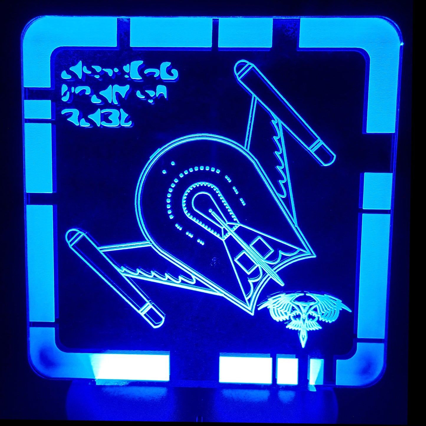 ROMULAN BIRD OF PREY (TOS) - Plaque LED