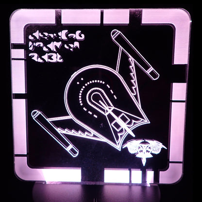 ROMULAN BIRD OF PREY (TOS) - Plaque LED