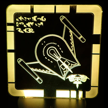 ROMULAN BIRD OF PREY (TOS) - Plaque LED