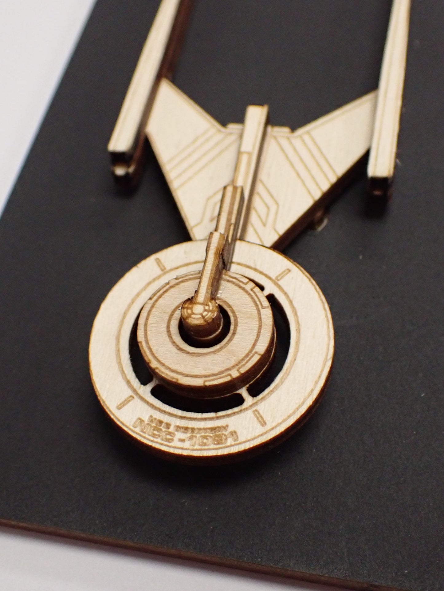 USS Discovery - Wood Mini Plaque