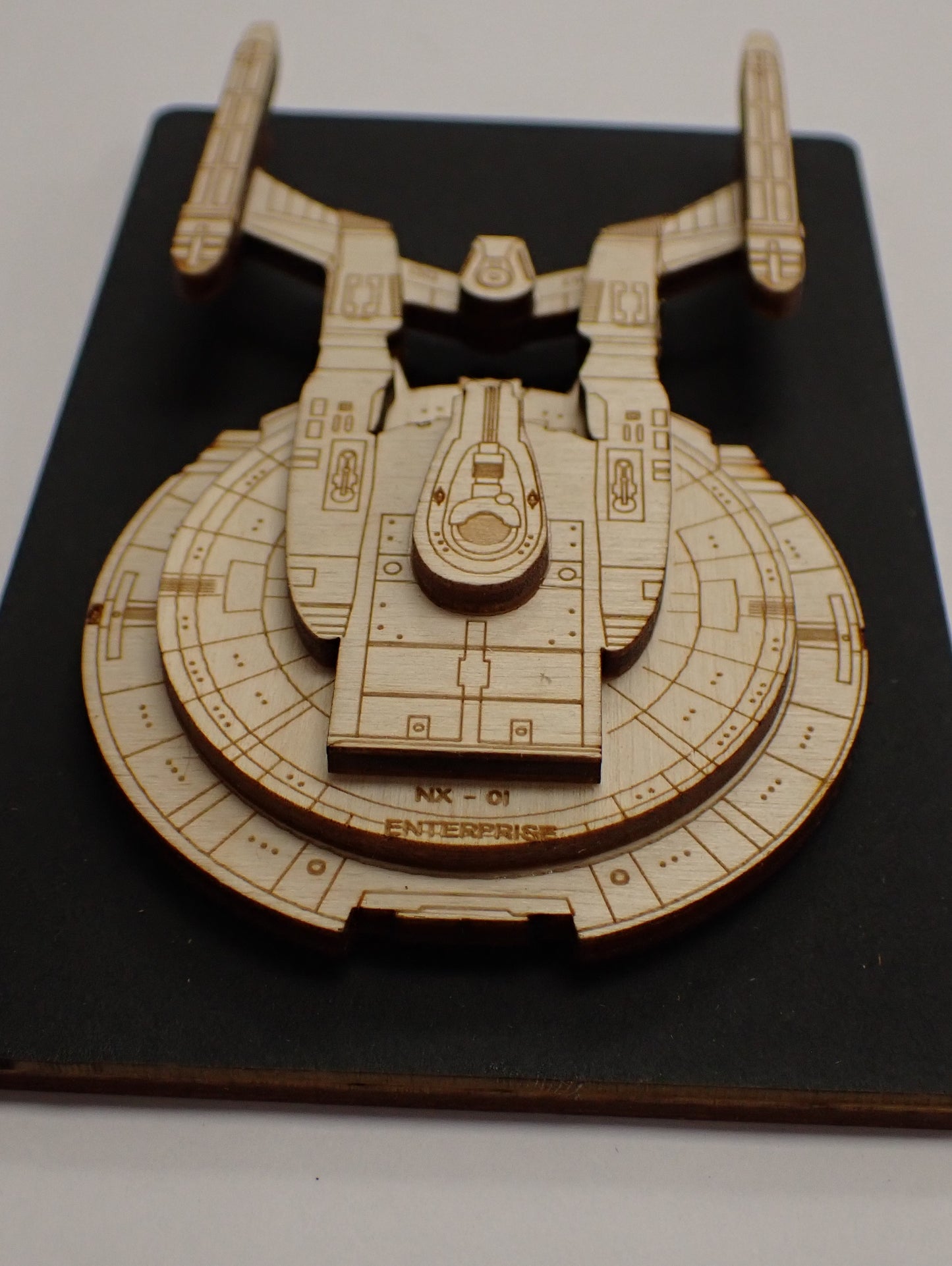 Enterprise NX-01 - Wood Mini Plaque