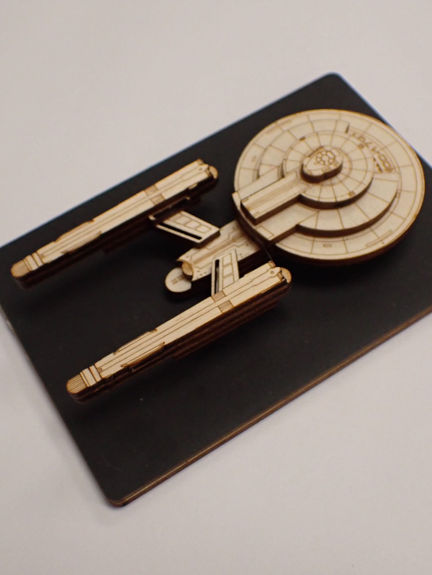 USS Enterprise (SNW) - Wood Mini Plaque