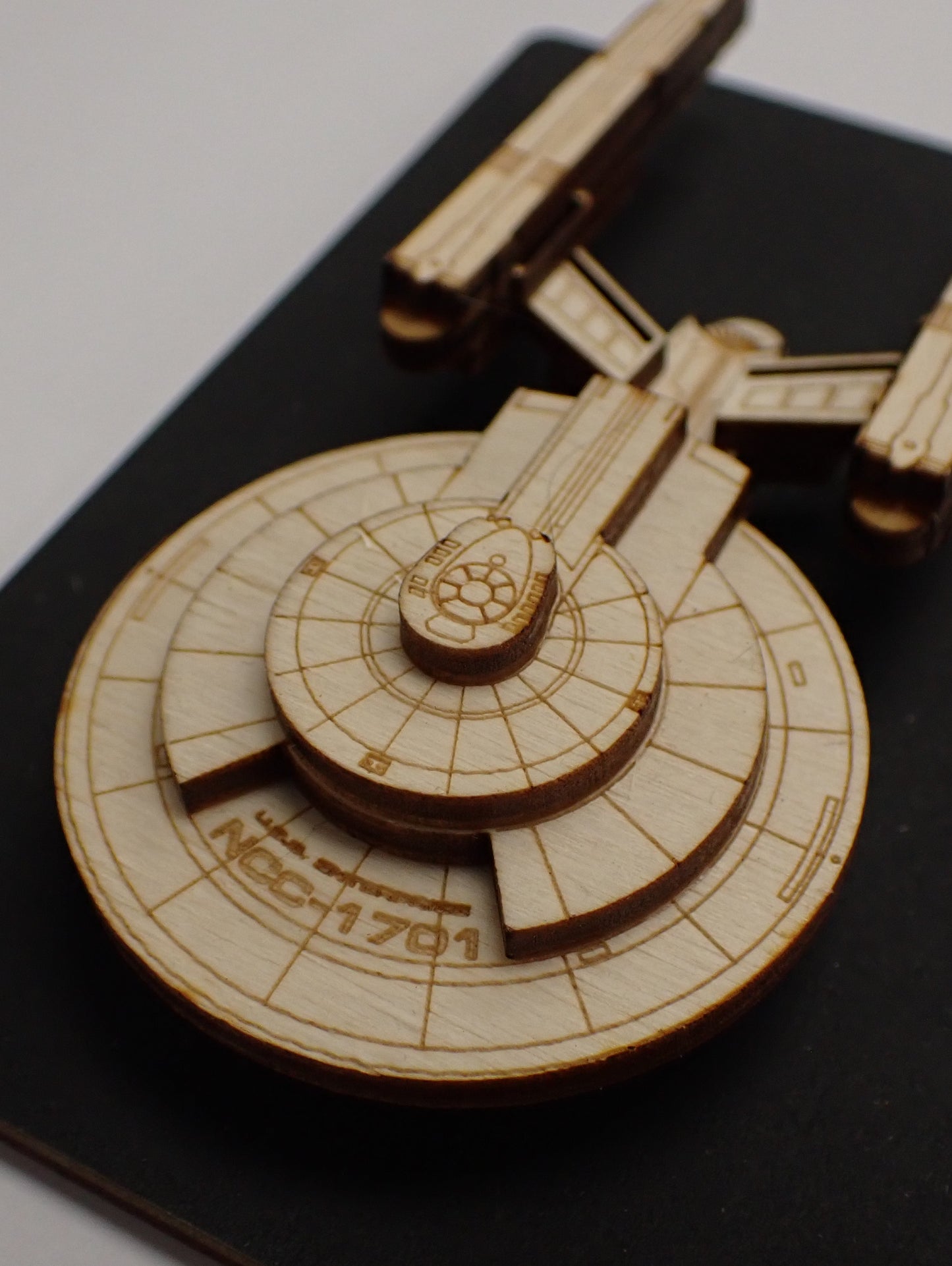 USS Enterprise (SNW) - Wood Mini Plaque