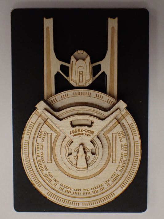 USS Cerritos - Wood Mini Plaque