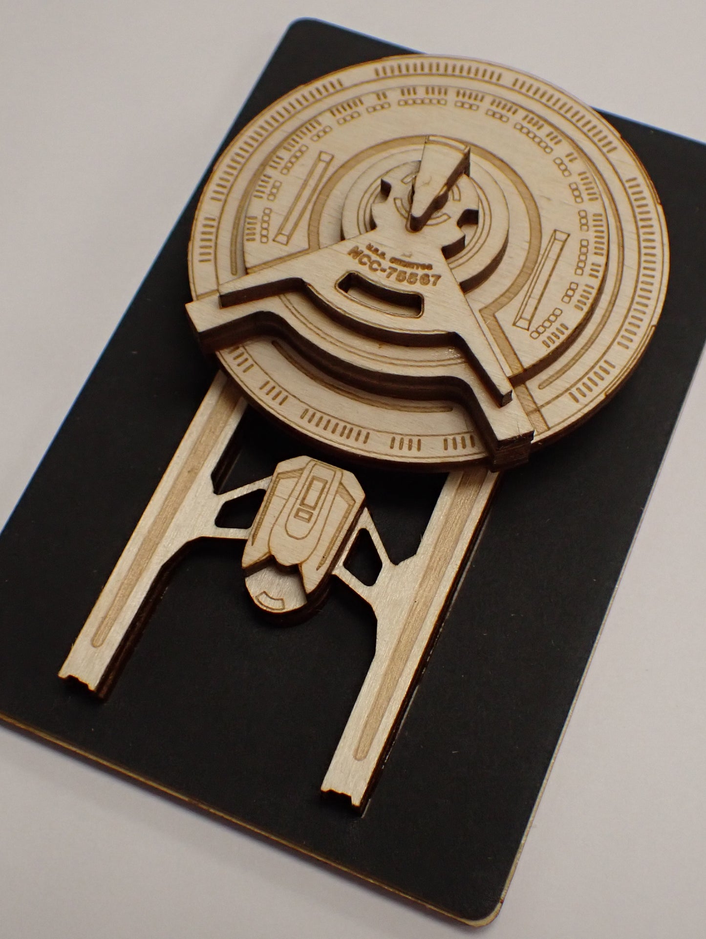 USS Cerritos - Wood Mini Plaque