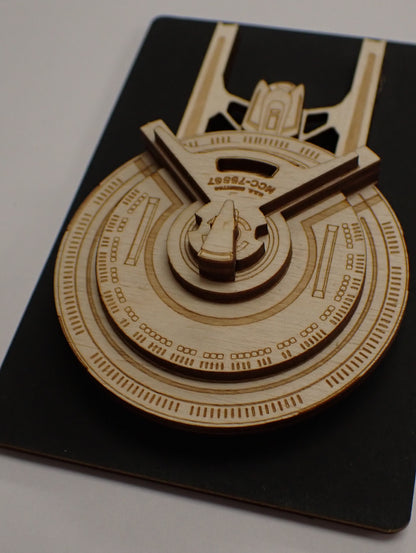 USS Cerritos - Wood Mini Plaque