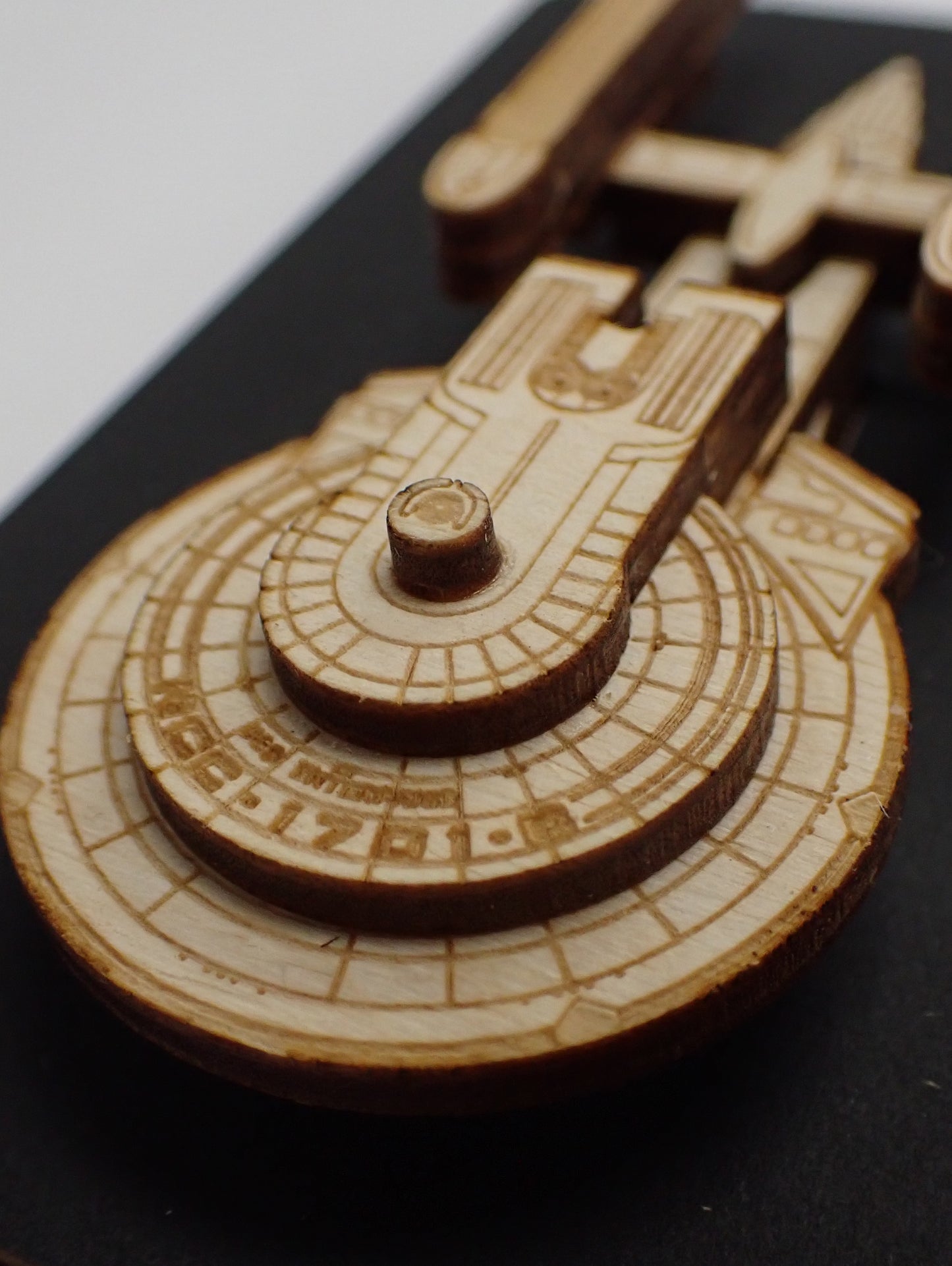 USS Enterprise NCC-1701-B - Wood Mini Plaque