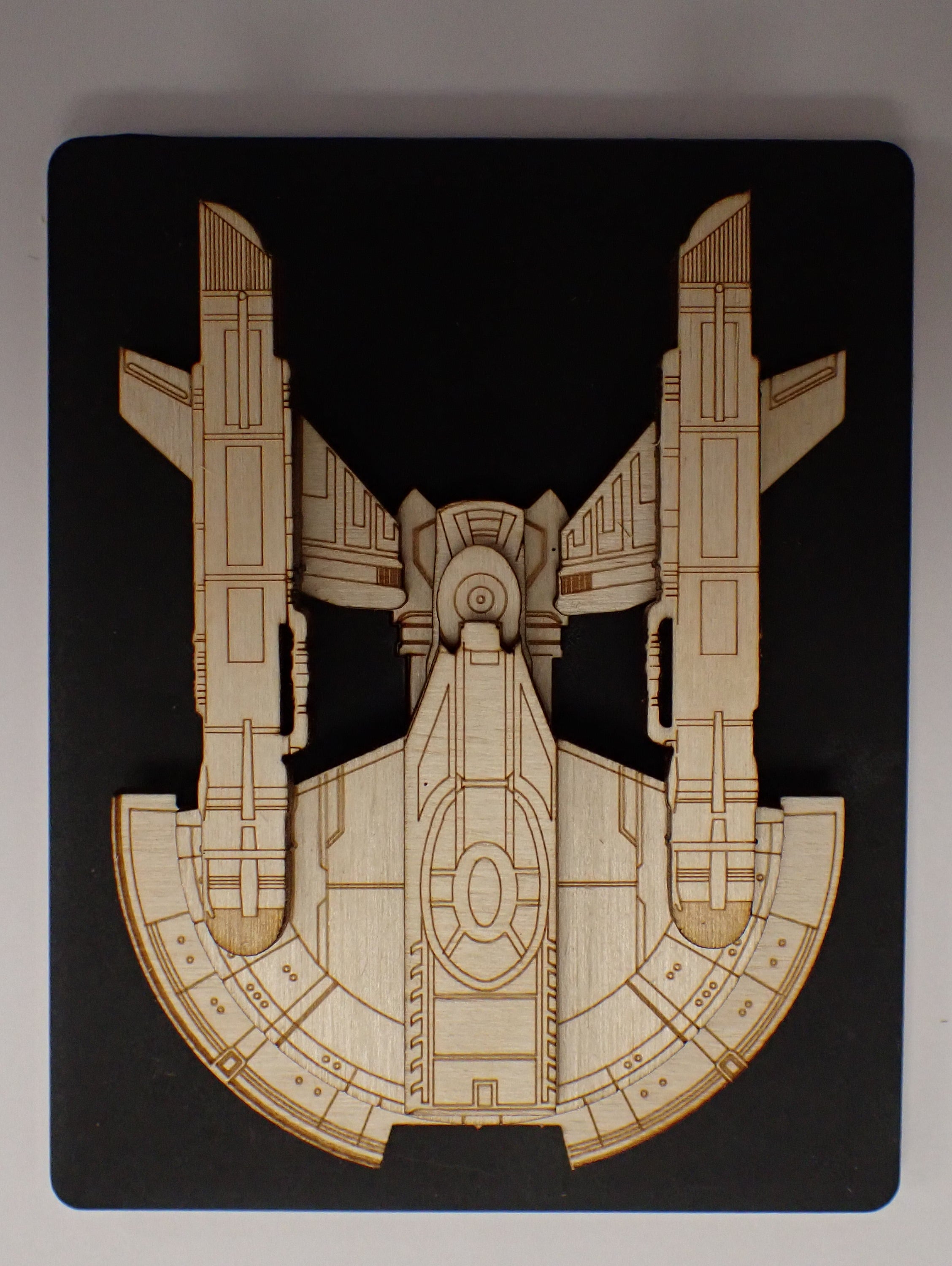 NX Intrepid Class - Wood Mini Plaque – TREKATECTURE