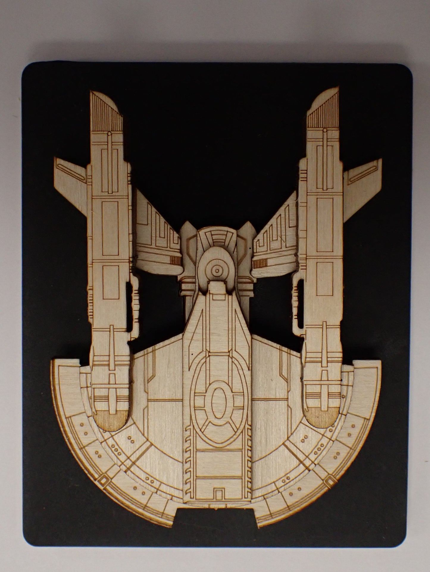 NX Intrepid Class - Wood Mini Plaque