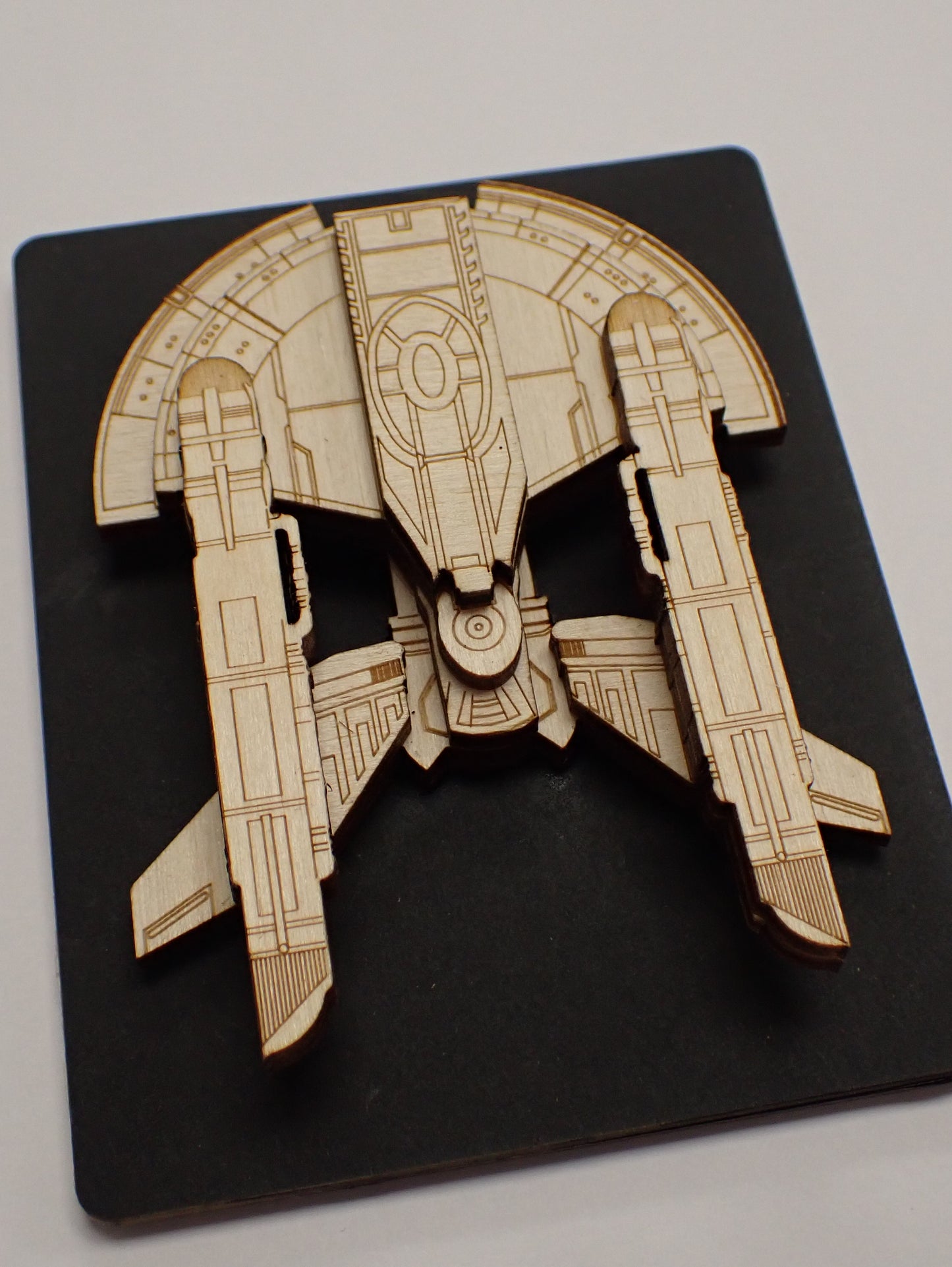 NX Intrepid Class - Wood Mini Plaque