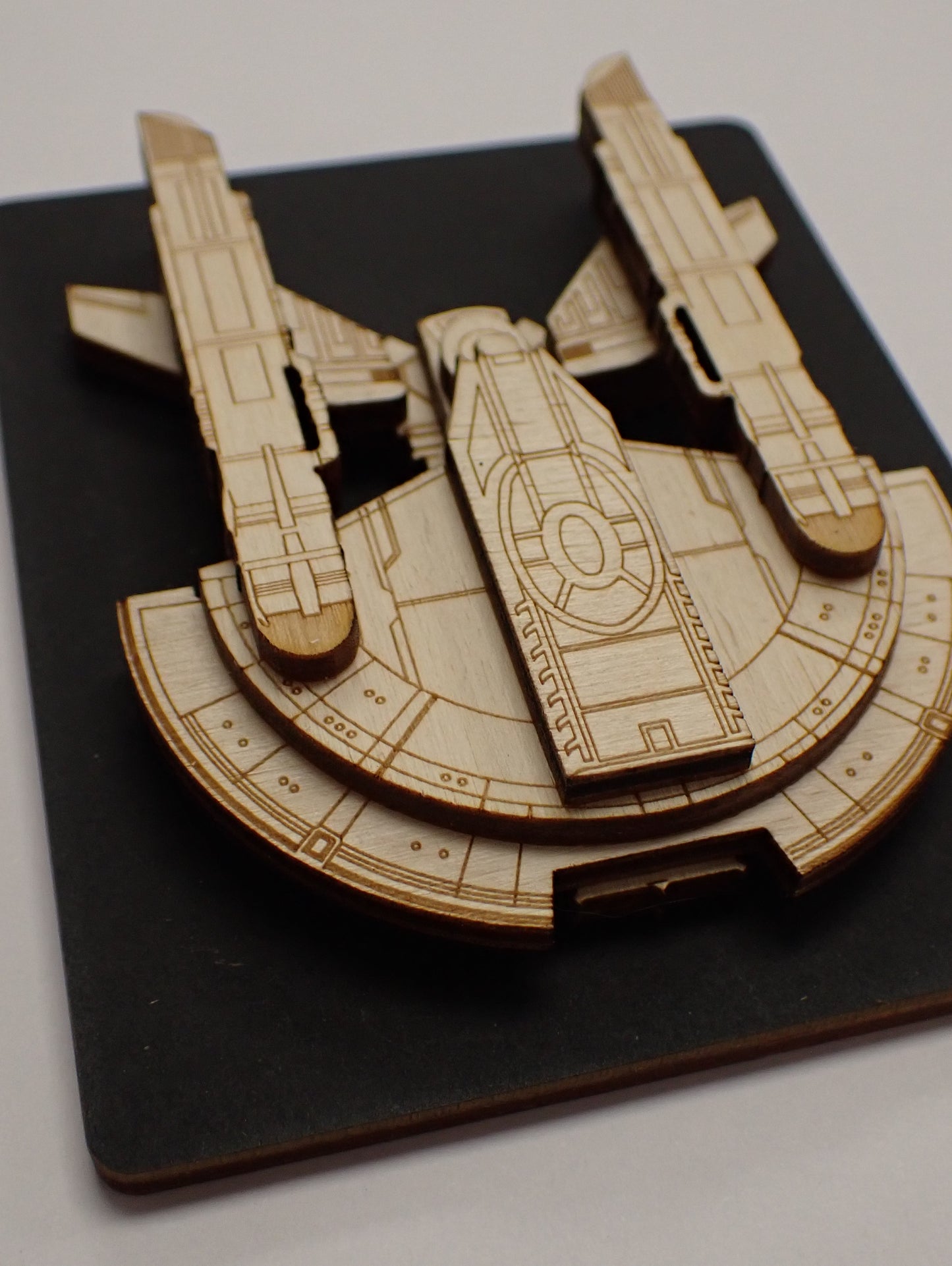 NX Intrepid Class - Wood Mini Plaque