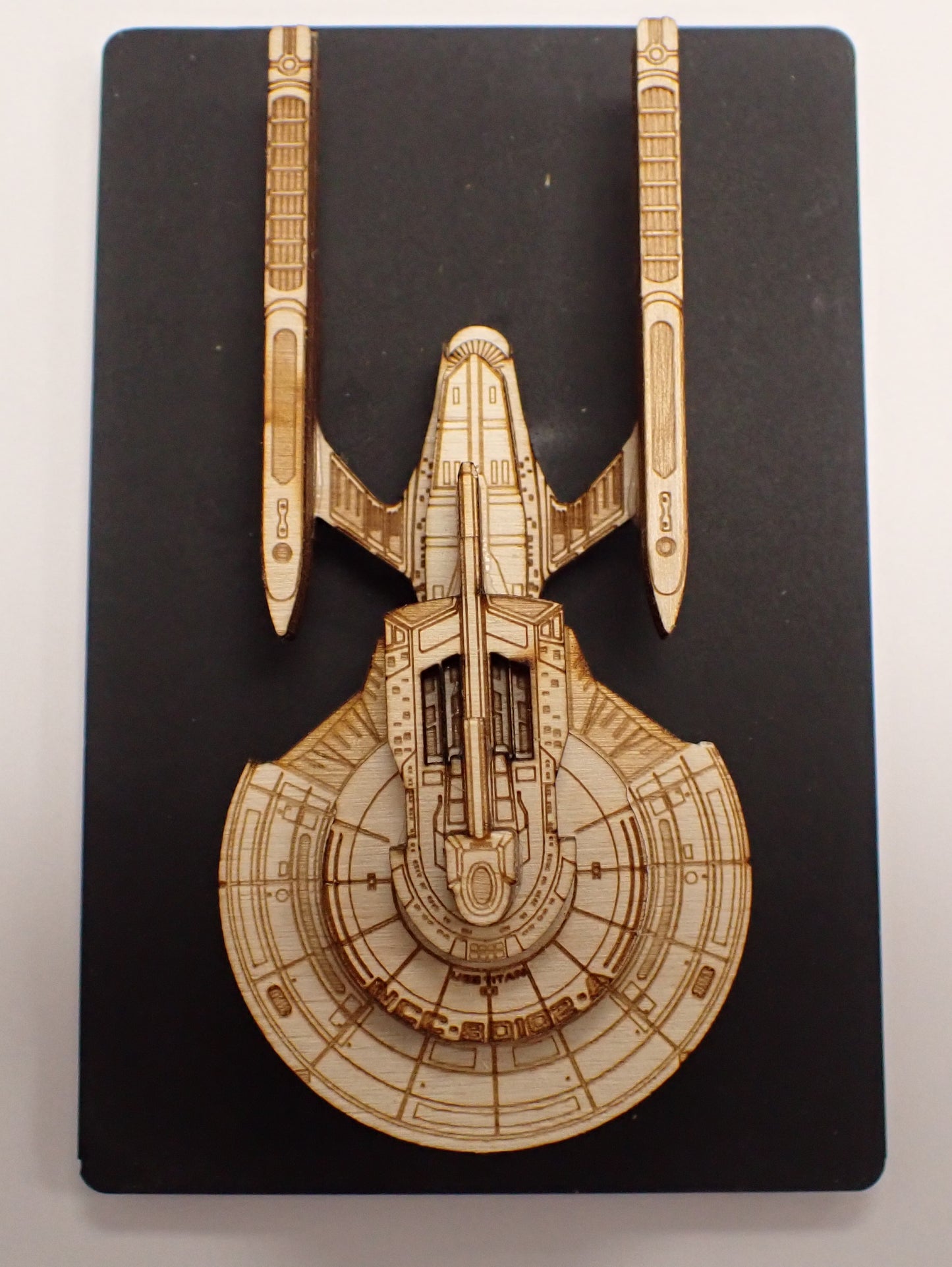 USS Titan-A - Wood Mini Plaque
