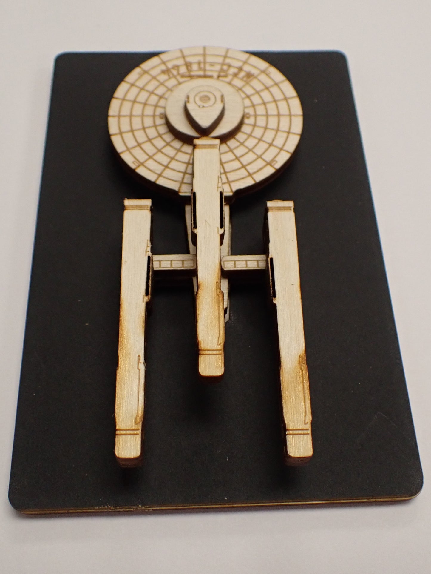 Constitution Dreadnaught Class - Wood Mini Plaque