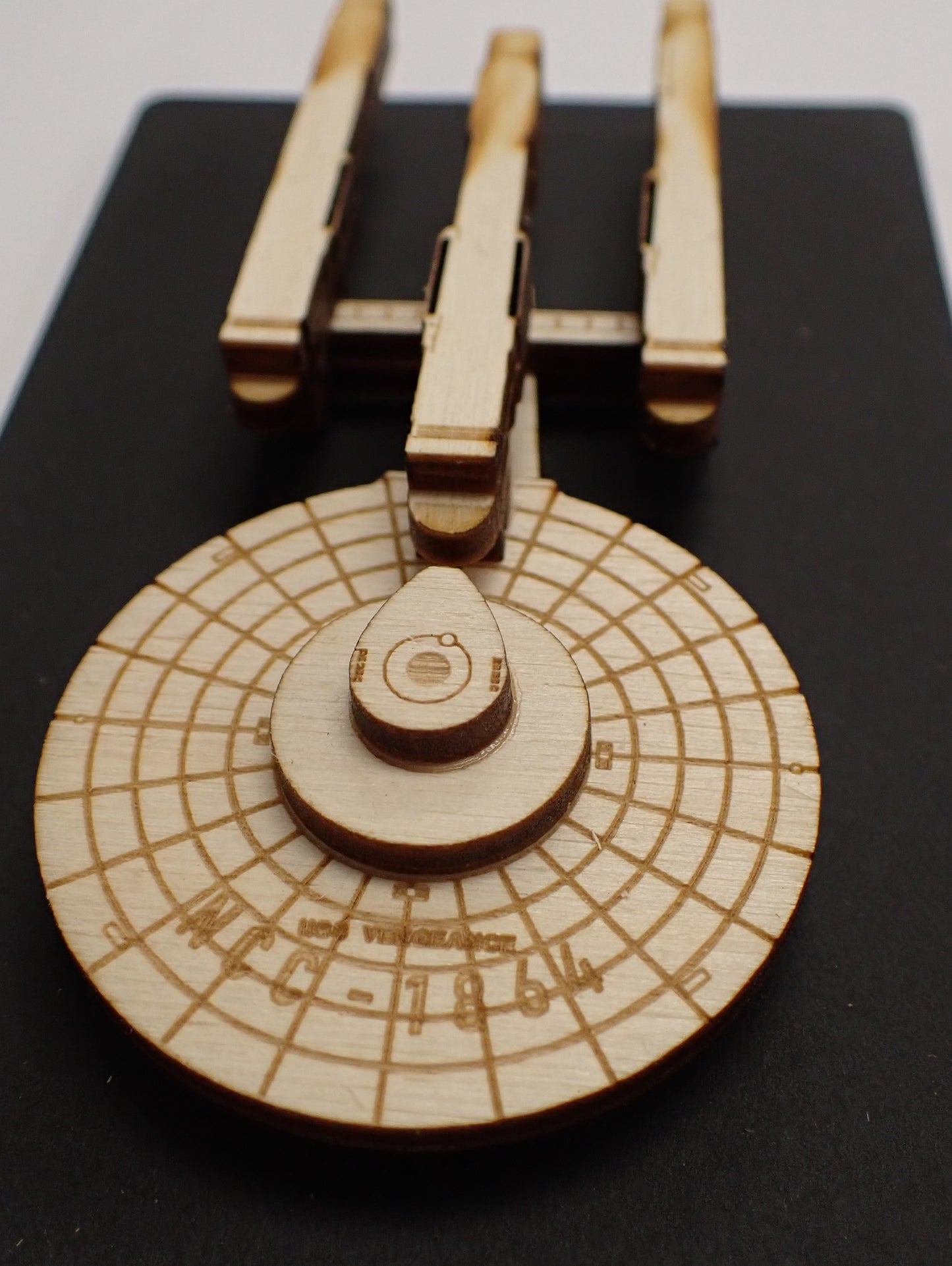 Constitution Dreadnaught Class - Wood Mini Plaque