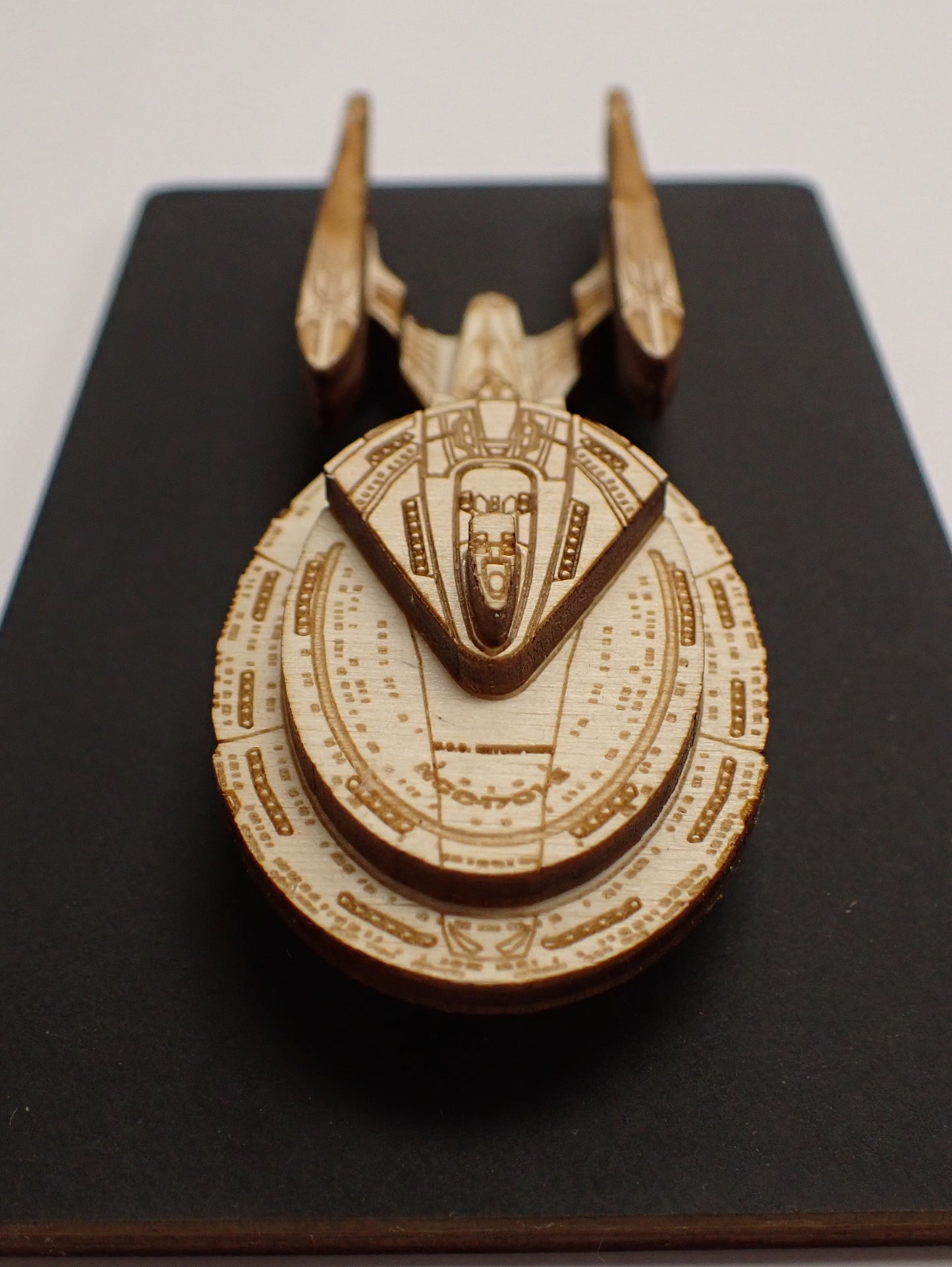 USS Enterprise NCC-1701-E - Wood Mini Plaque