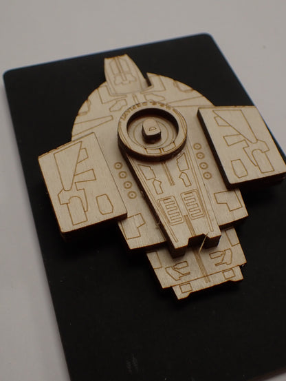 USS Defiant - Wood Mini Plaque