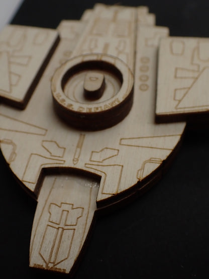 USS Defiant - Wood Mini Plaque