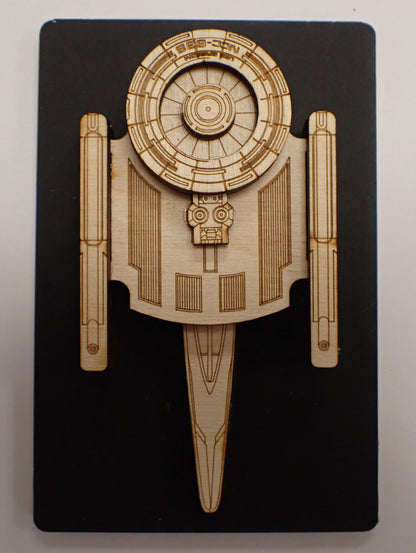 Oberth Class - Wood Mini Plaque