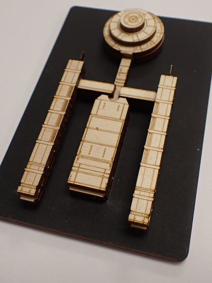 Daedalus Class - Wood Mini Plaque