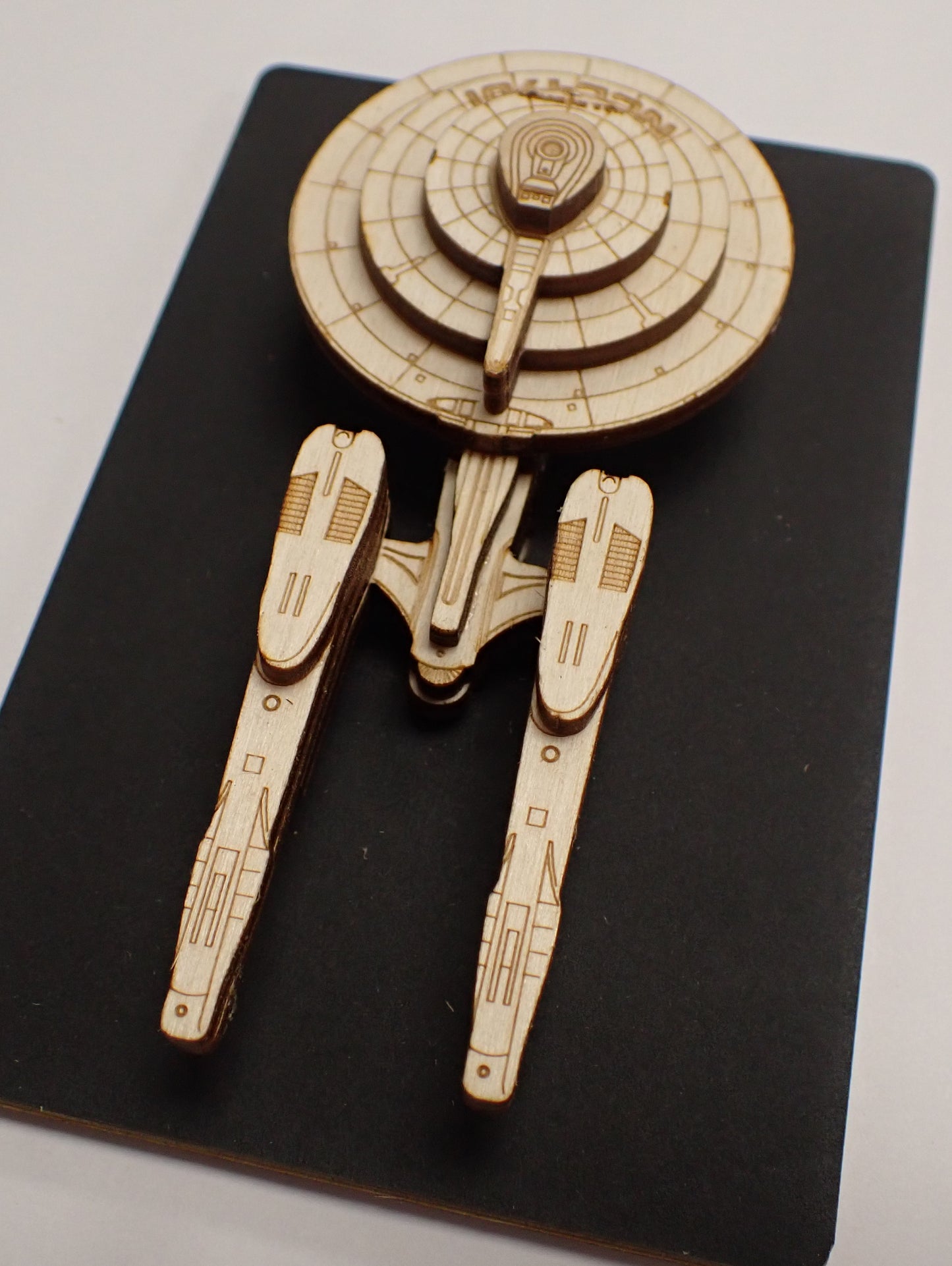 USS Enterprise (Kelvinverse) - Wood Mini Plaque