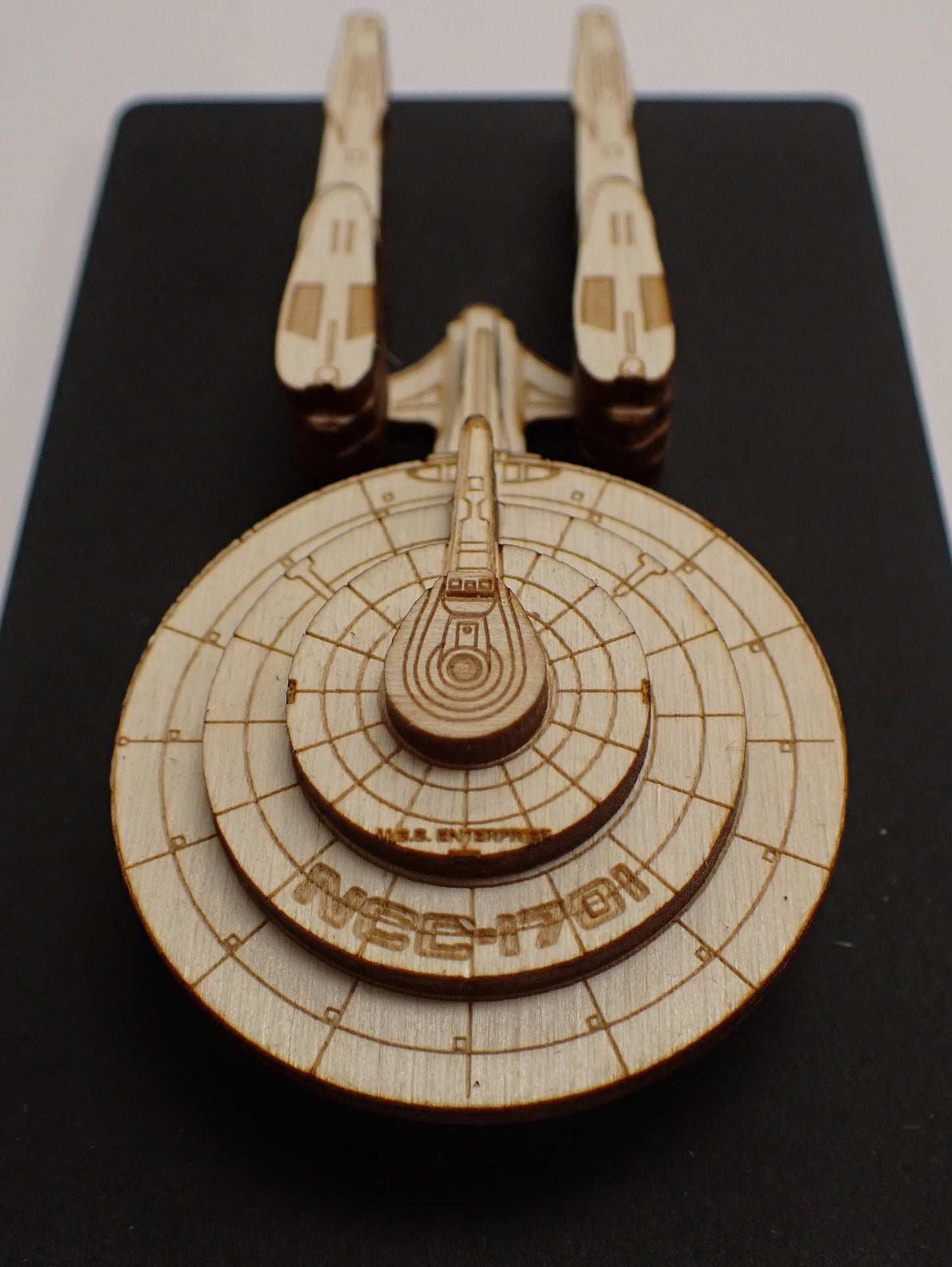 USS Enterprise (Kelvinverse) - Wood Mini Plaque