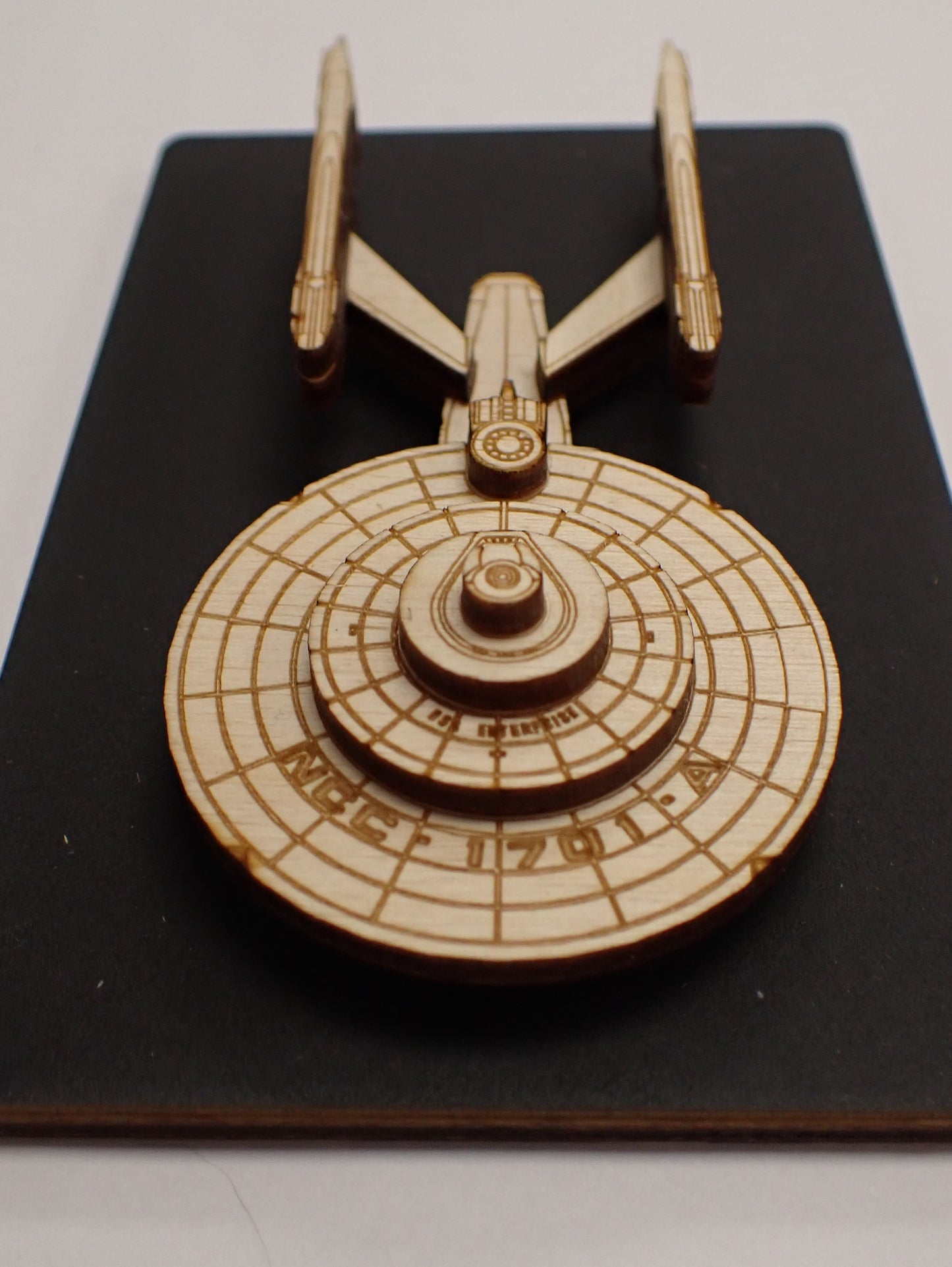 USS Enterprise NCC-1701-A - Wood Mini Plaque