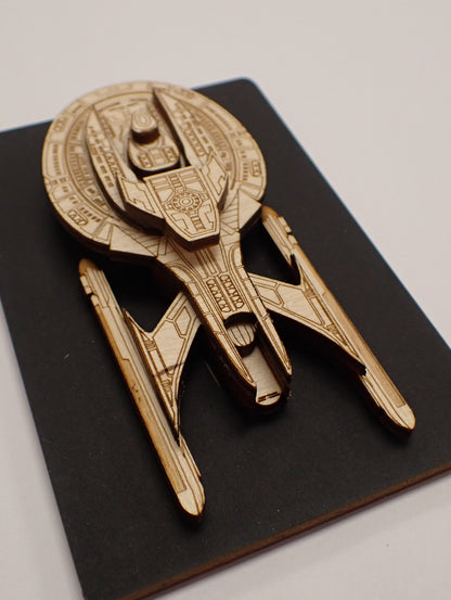 USS Titan - Wood Mini Plaque