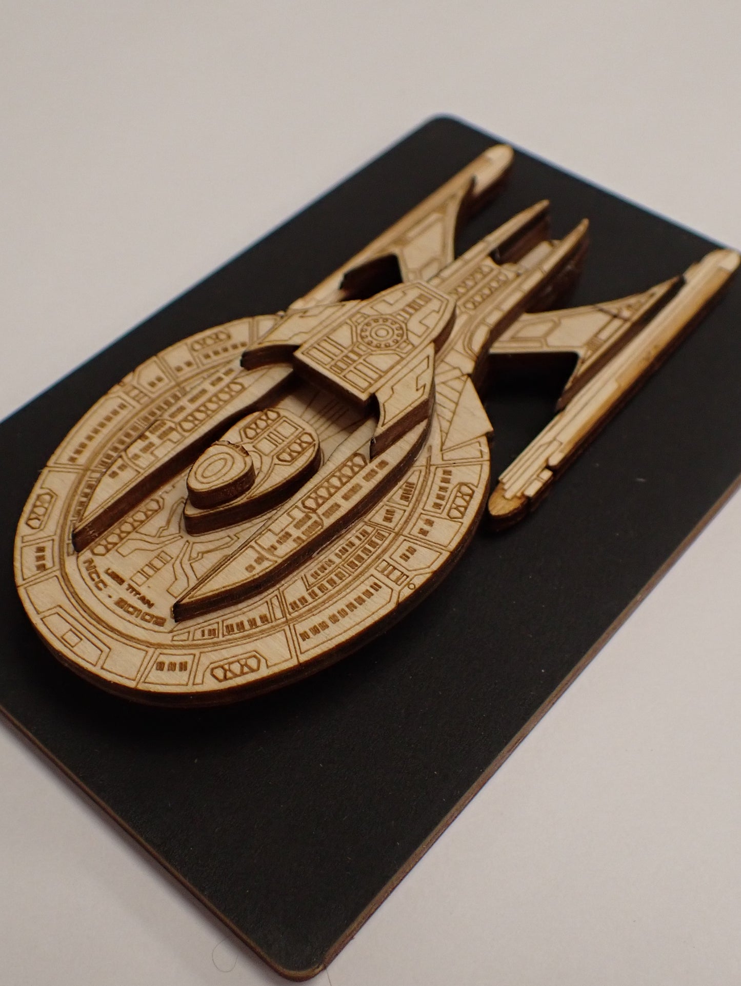 USS Titan - Wood Mini Plaque