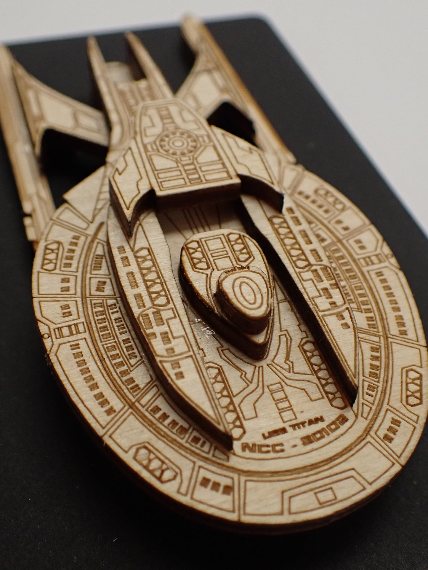 USS Titan - Wood Mini Plaque