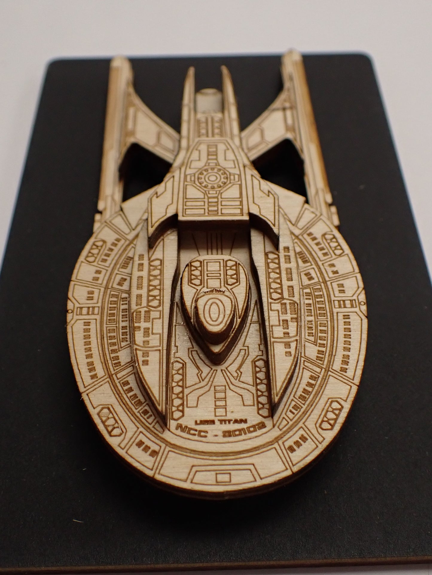 USS Titan - Wood Mini Plaque