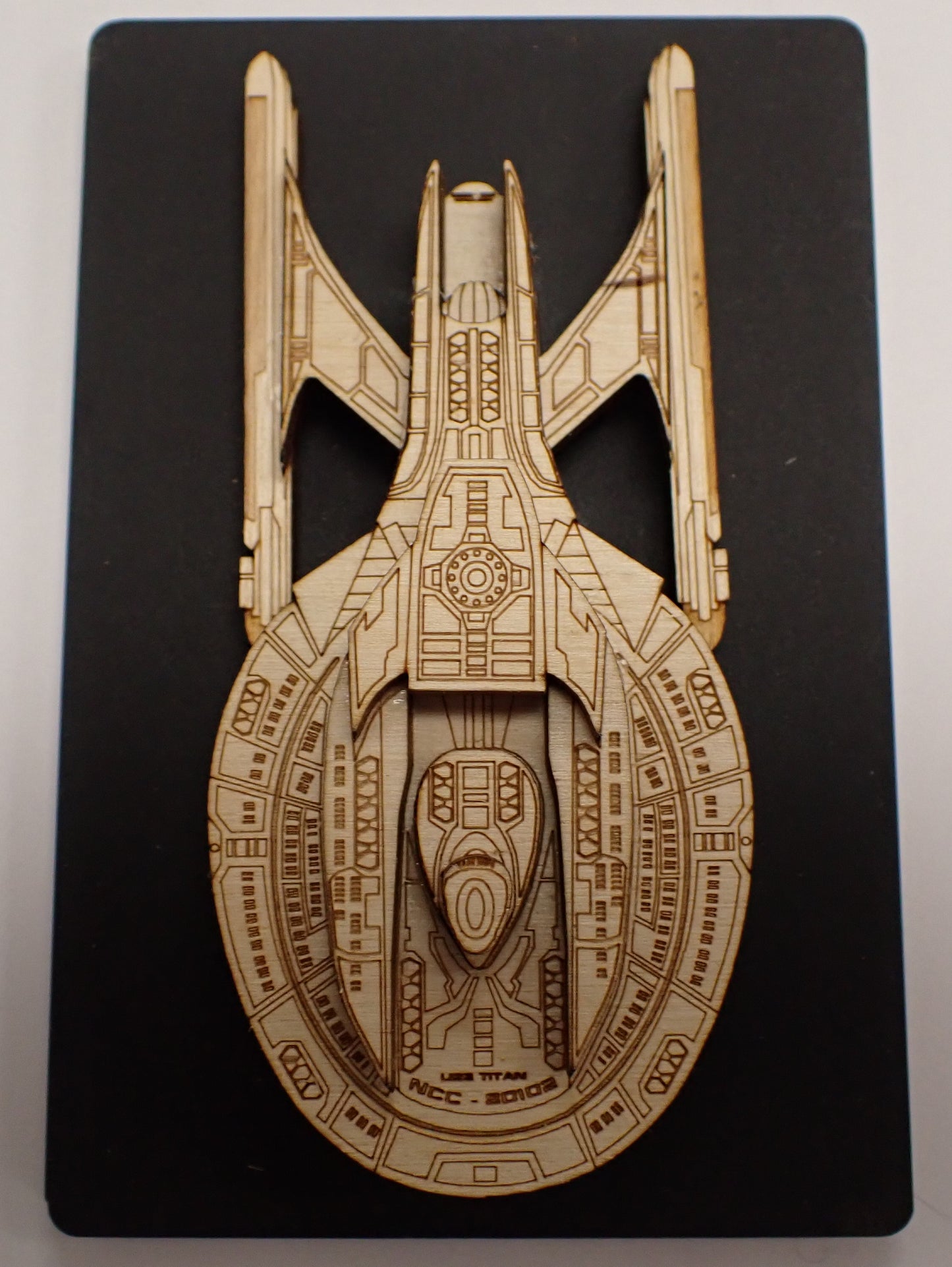 USS Titan - Wood Mini Plaque