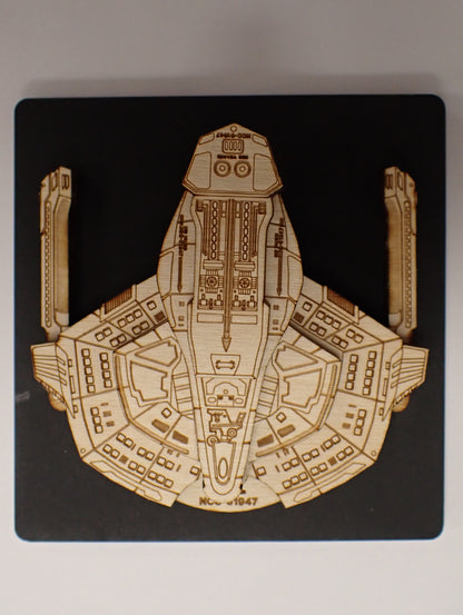 Sabre Class - Wood Mini Plaque