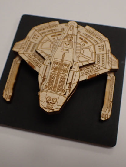 Sabre Class - Wood Mini Plaque