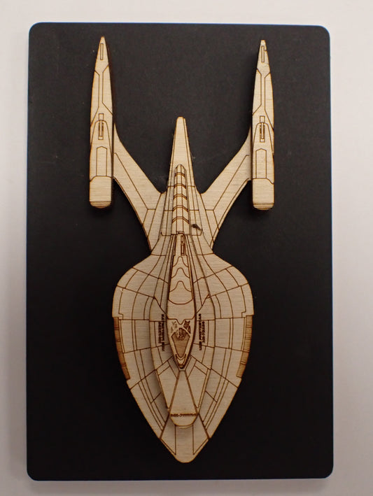 USS Protostar - Wood Mini Plaque
