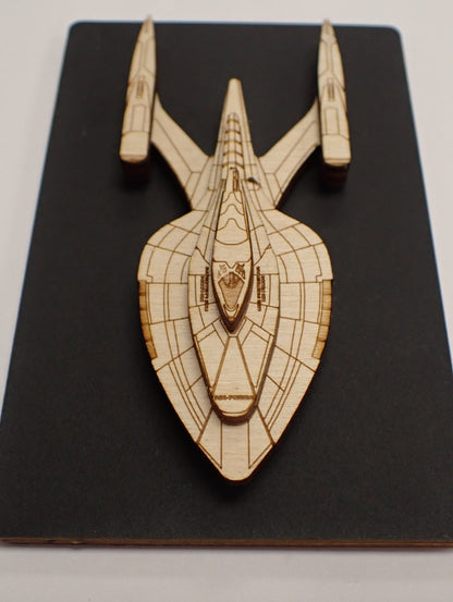 USS Protostar - Wood Mini Plaque