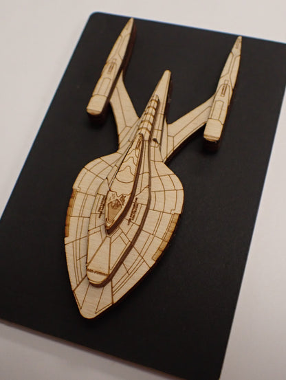 USS Protostar - Wood Mini Plaque