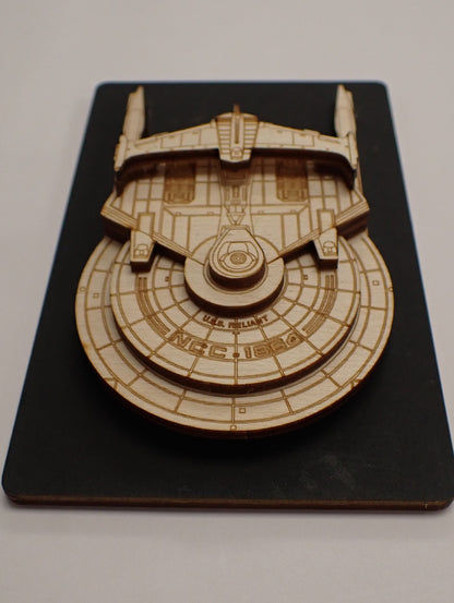 Miranda Class - Wood Mini Plaque