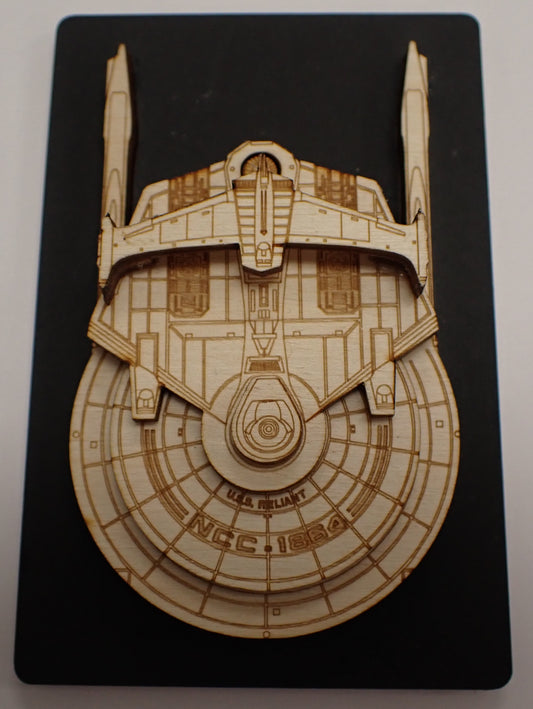 Miranda Class - Wood Mini Plaque