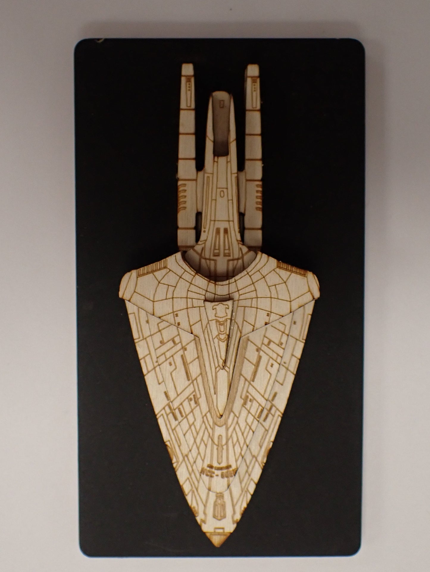 USS Dauntless - Wood Mini Plaque
