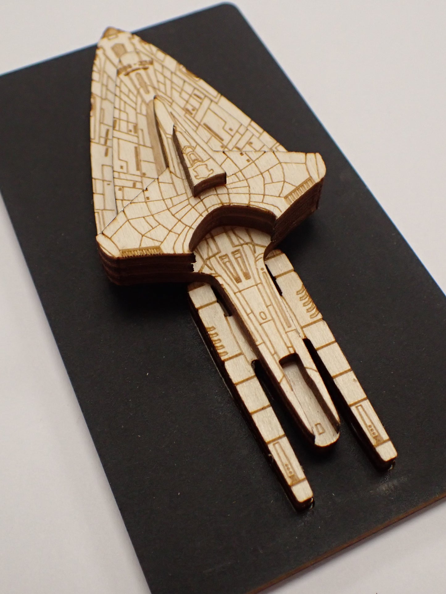 USS Dauntless - Wood Mini Plaque