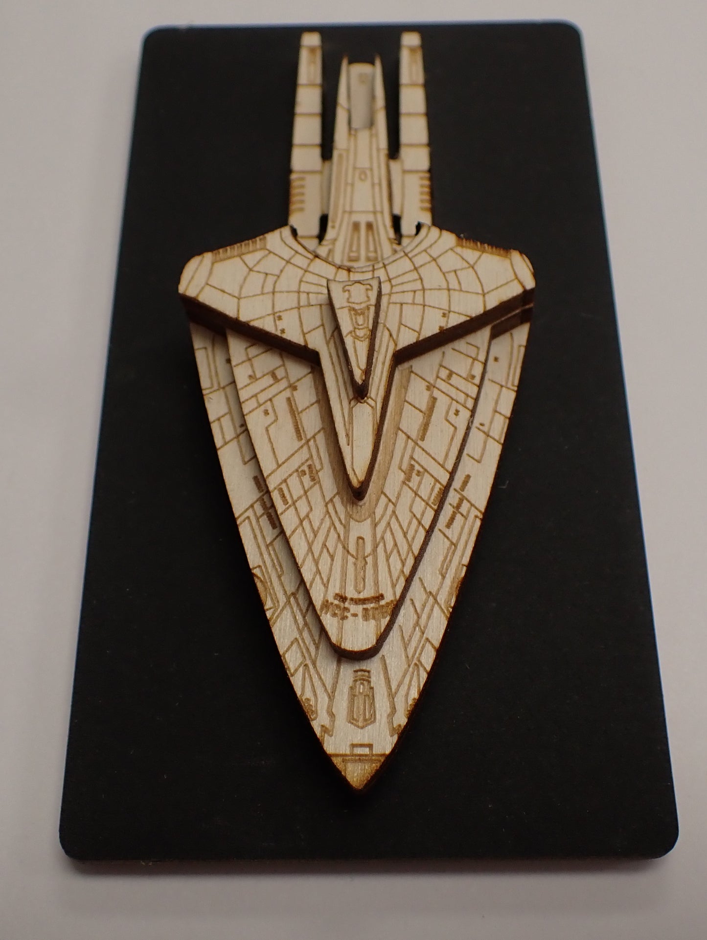 USS Dauntless - Wood Mini Plaque