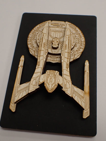 Akira Class - Wood Mini Plaque