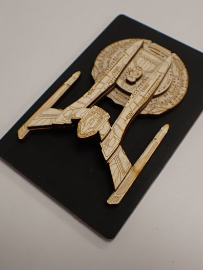 Akira Class - Wood Mini Plaque