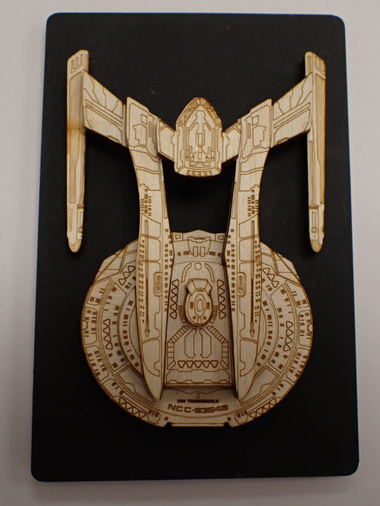 Akira Class - Wood Mini Plaque