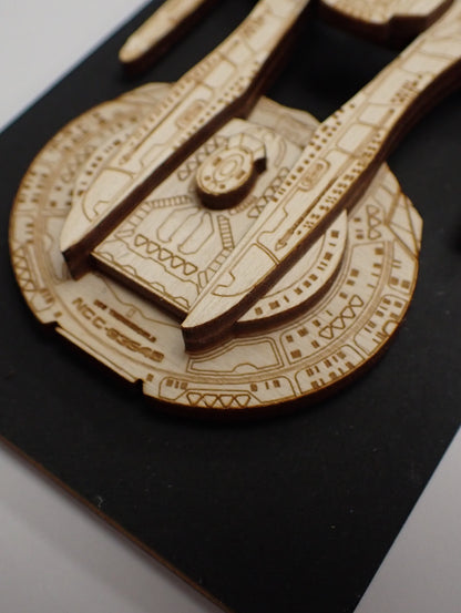 Akira Class - Wood Mini Plaque