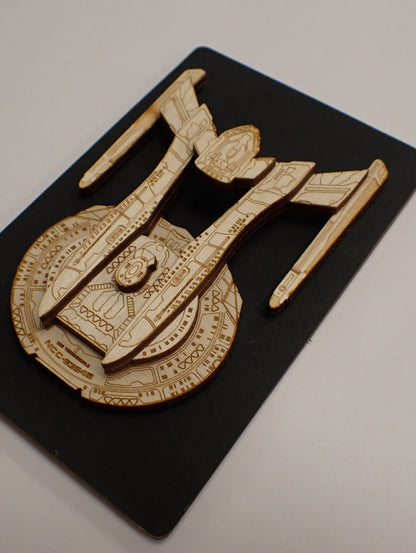 Akira Class - Wood Mini Plaque