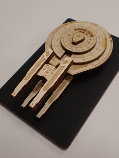 Constellation Class - Wood Mini Plaque