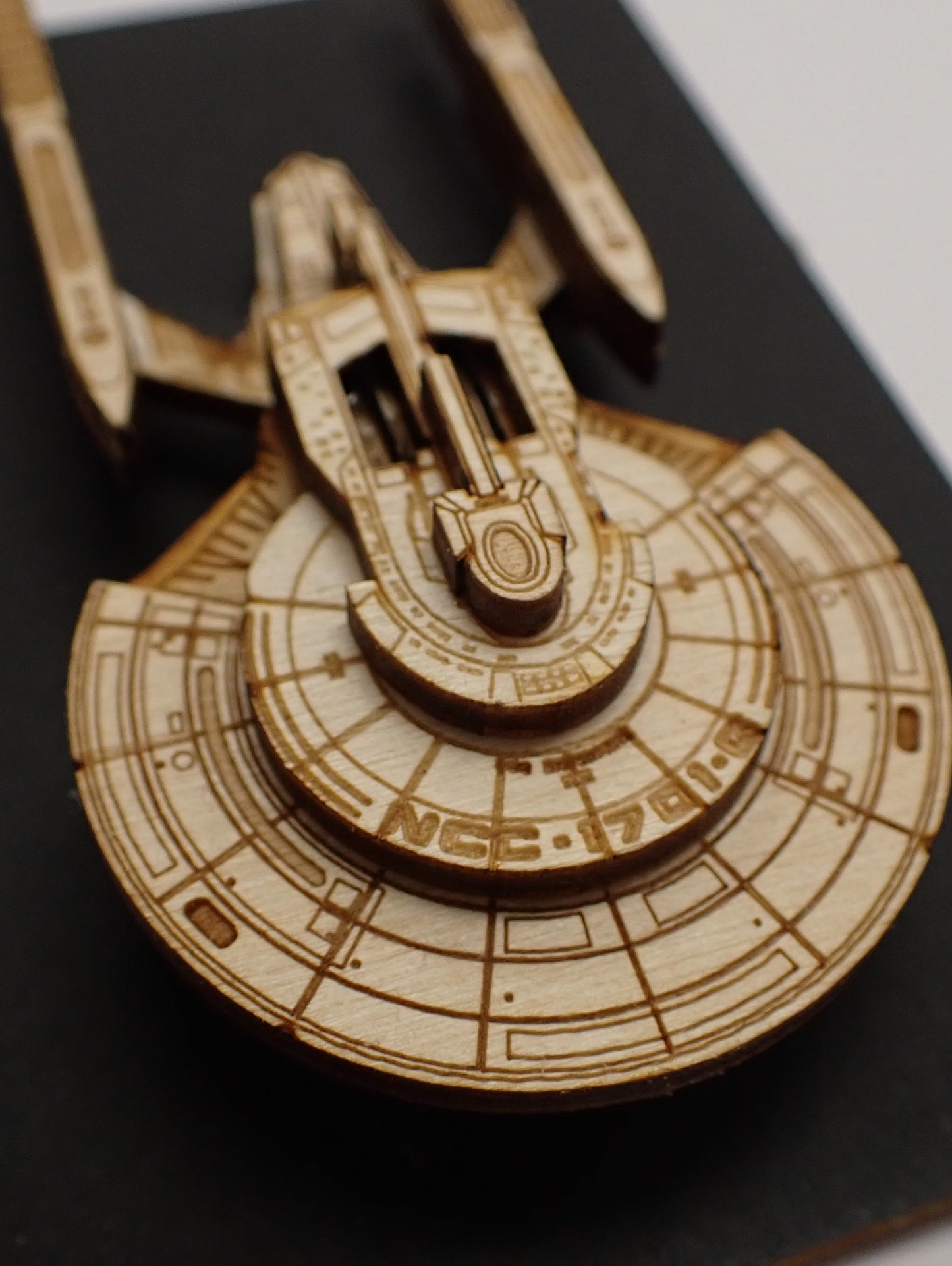USS Enterprise NCC-1701-G - Wood Mini Plaque